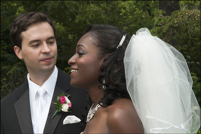 Bride and groom at their wedding, Philadelphia Pennsylvania, Wedding Photography, Linda Johnson Photography, Linda Johnson Photographs.