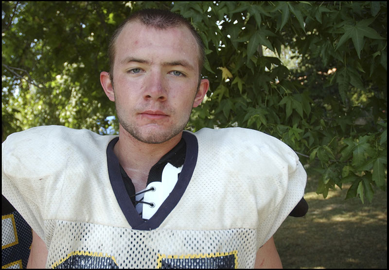 photo of Justin Howell, football player, Morrisville, Pa. Linda Johnson Photography, Linda Johnson Photographs
