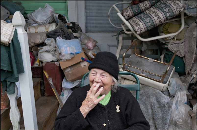 photo of woman by her home,&nbsp; near Dimock, Pennsylvania, Susquehanna County, Linda Johnson Photography, Linda Johnson Photographs