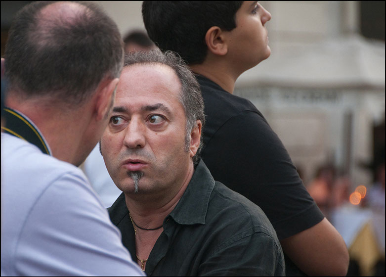 men at the Piazza Novona, Rome, Italy. Linda Johnson Photography, Linda Johnson Photographs.